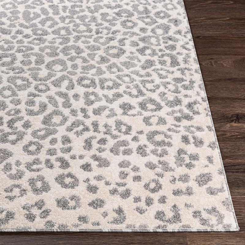 Beige Liversedge Leopard Print Area Rug