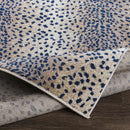 Pointblank Tan & Navy Leopard Print Area Rug