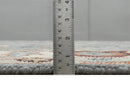 Gray and Ivory Hand Knotted Wool Area Rug - Traditional Oushak by The Rug Decor