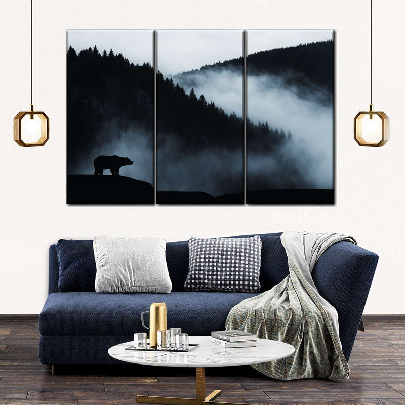 Misty Mountain Bear Wall Art