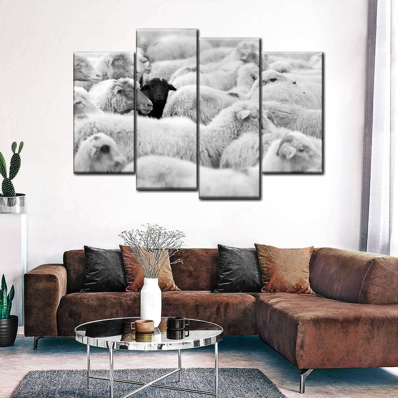 Distinct Black Sheep Wall Art