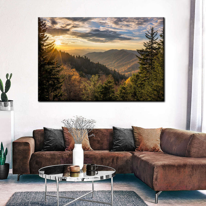 Sunrise In Smoky Mountains Wall Art