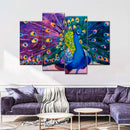 Dazzling Peacock Wall Art