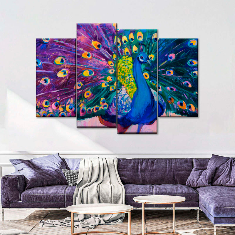 Dazzling Peacock Wall Art