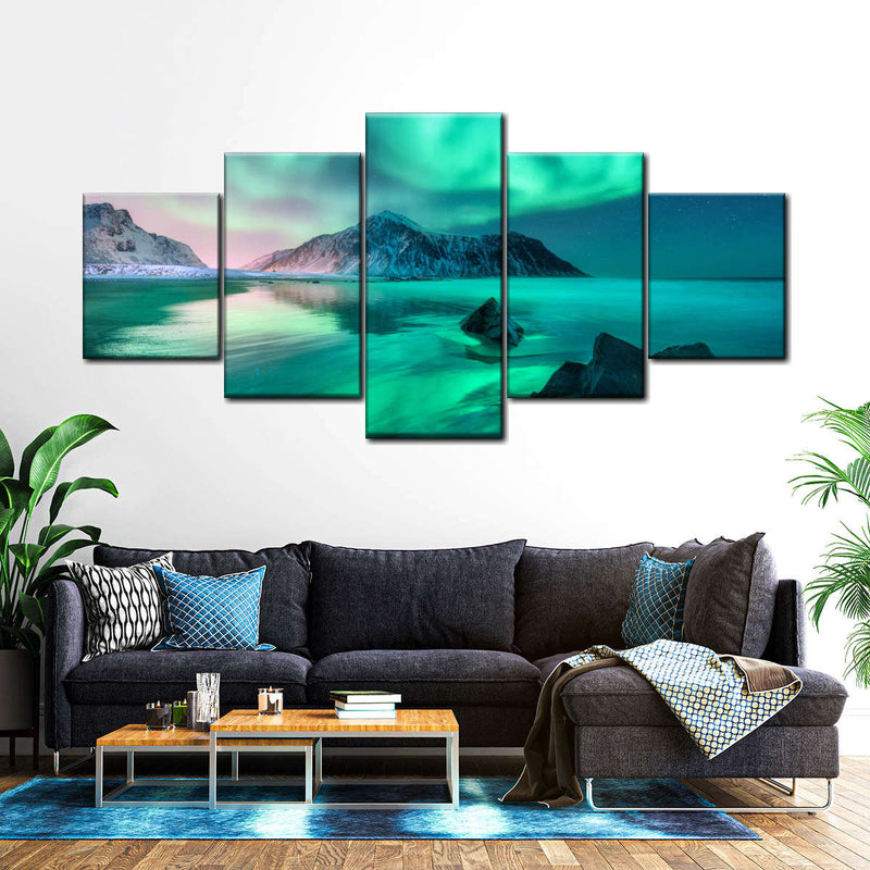 Lofoten Islands Aurora Wall Art