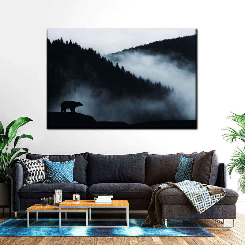 Misty Mountain Bear Wall Art