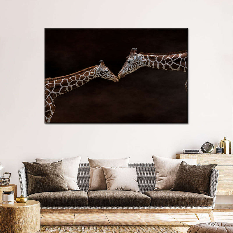 Giraffe Affection Wall Art