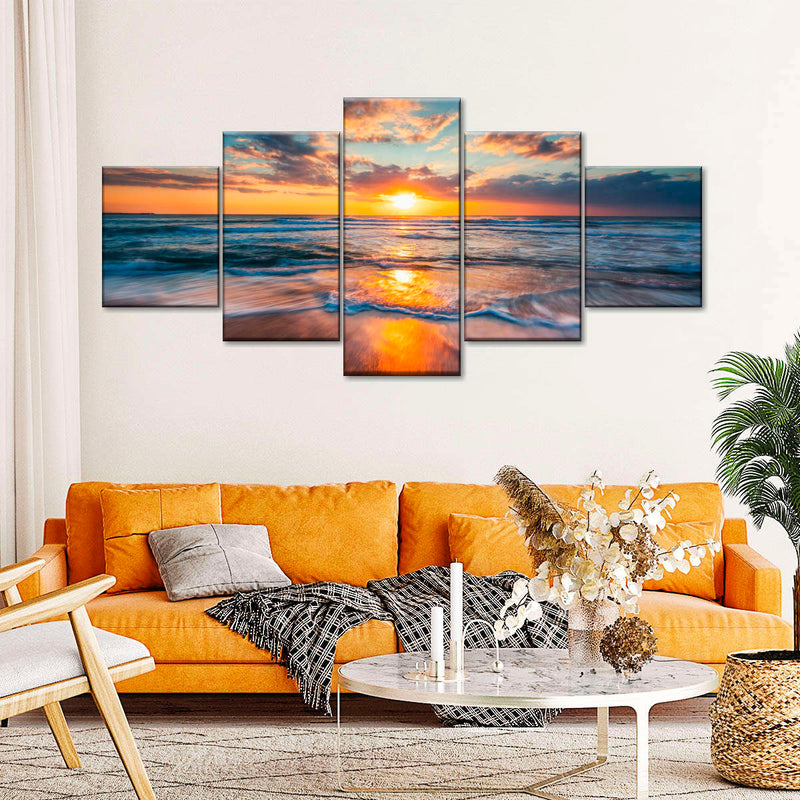 Summer Ocean Sunrise Wall Art