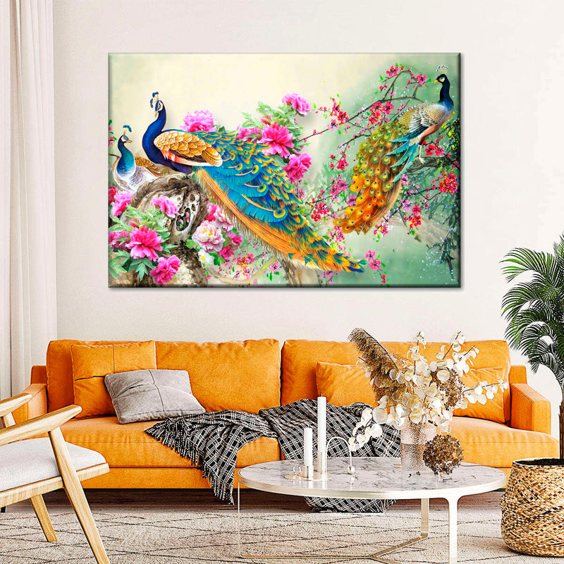 Bewitching Peacocks Wall Art