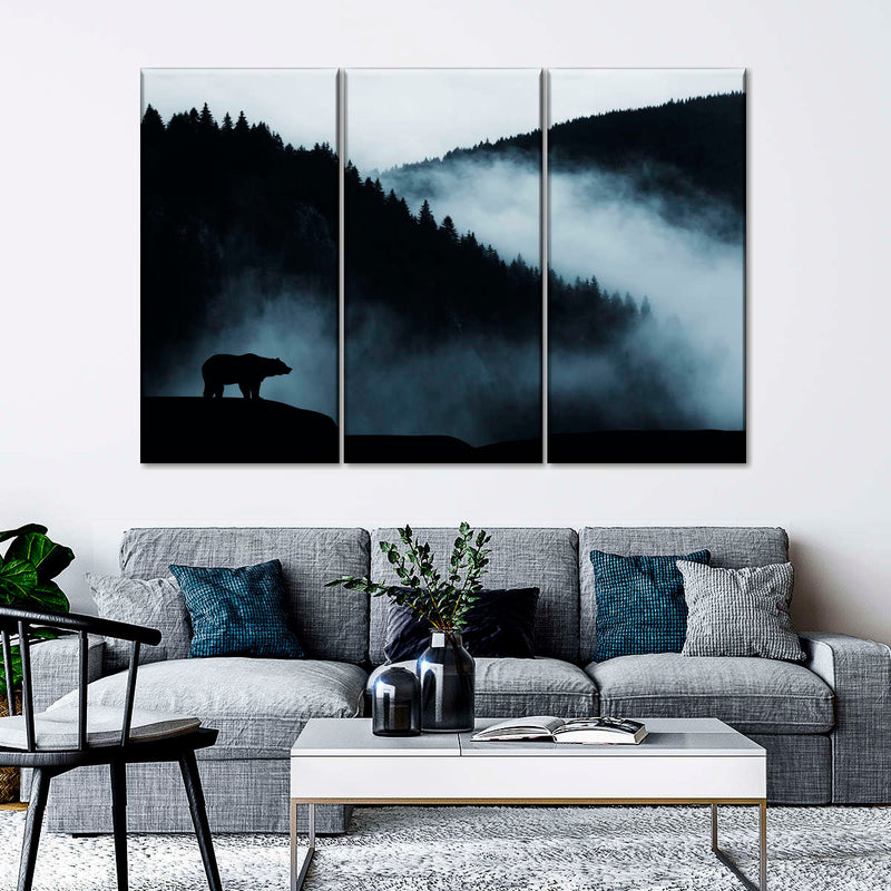 Misty Mountain Bear Wall Art