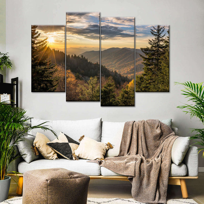 Sunrise In Smoky Mountains Wall Art