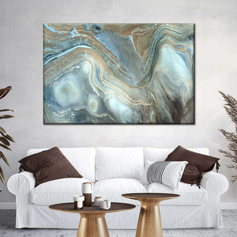 Abstract Pearlescent Layers Wall Art