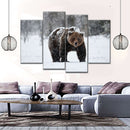 Winter Grizzly Bear Wall Art