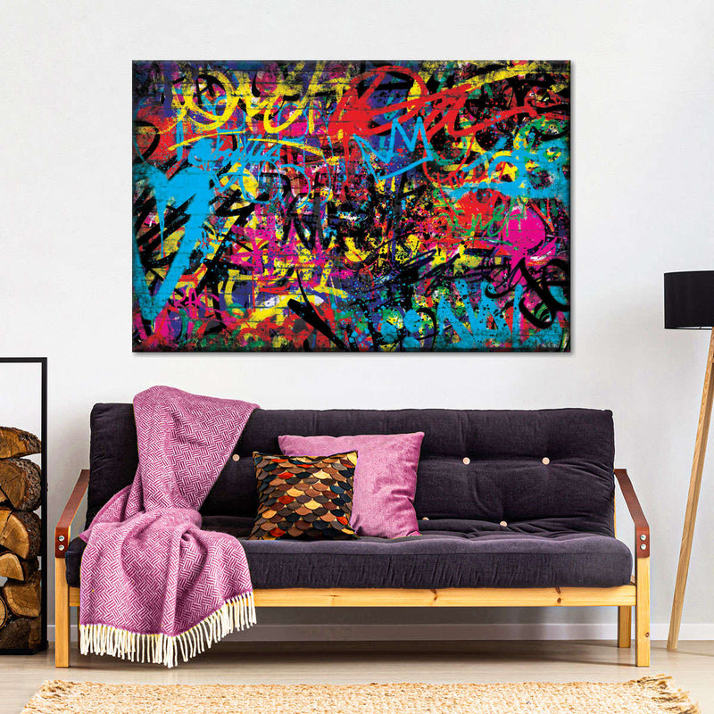 Abstract Graffiti Wall Art