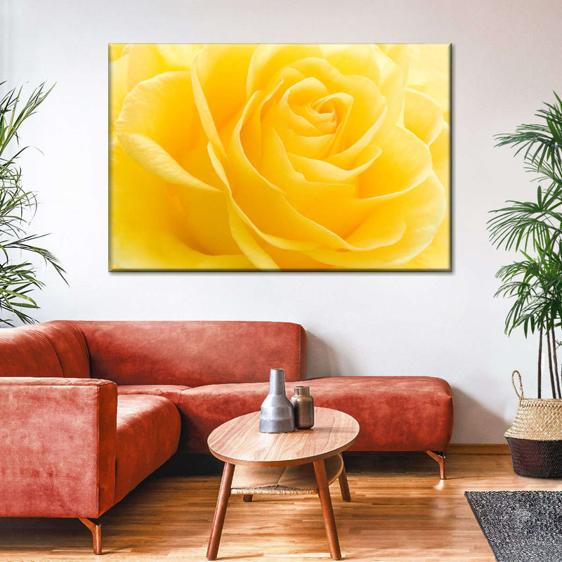 Yellow Rose Petals Wall Art