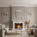 Shield Wall Mirror - Gio Ponti Style Brass Mirror
