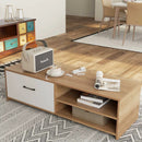 TV Stand for with 2 Open Shelf and Drawe for 55-Inch TV by LJGDeals