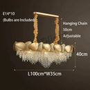 GobekUsa Lizzie - Crystal Luxury Tassels LED Ceiling Chandelier No