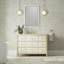 James Martin Celeste 48" Single Bathroom Vanity, Sunwashed Oak with Embossed Shagreen Drawer Fronts