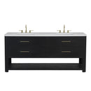 James Martin Lucian 72" Double Bathroom Vanity, Carbon Oak