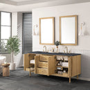 James Martin Laurent 72" Dual Mount Double Bathroom Vanity, Light Natural Oak