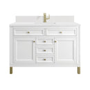 James Martin Chicago 48" Single Bathroom Vanity, Glossy White