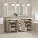 James Martin Lorelai 72" Double Bathroom Vanity, Whitewashed Oak