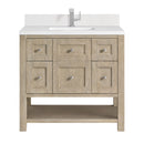 James Martin Breckenridge 36" Single Bathroom Vanity, Whitewashed Oak