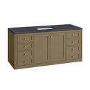 James Martin Chicago 60" Single Bathroom Vanity, Walnut Whisper