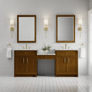 James Martin Bellshire 84" Double Bathroom Vanity, Honey Oak