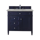 James Martin Brittany 36" Single Bathroom Vanity, Victory Blue