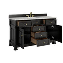 James Martin Brookfield 60" Single Bathroom Vanity, Black Onyx