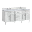 James Martin Lorelai 72" Double Bathroom Vanity, Bright White