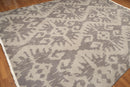 9' x 12' Hand knotted 100% Wool Modern Area Rug full pile 9x12 Gray