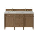 James Martin Brittany 60" Double Bathroom Vanity, Pecan