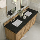 James Martin Lorelai 72" Double Bathroom Vanity, Light Natural Oak
