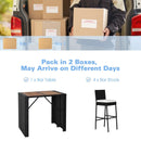 5 Pieces Patio Acacia Wood Dining Set by LJGDeals