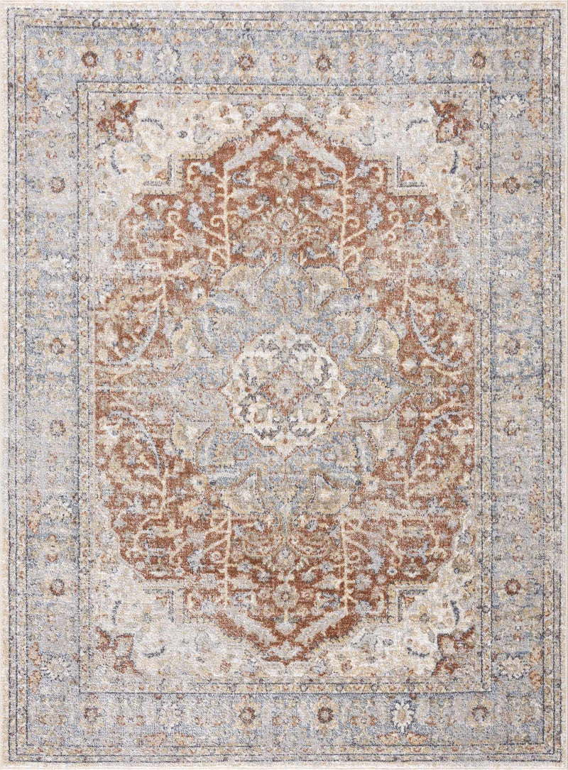 Emke Flat Pile Washable Rug