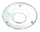 Bobeche - SET OF 2 Clear Plain Glass Large 4 Inch with Three Gold Hooks