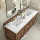 James Martin Lorelai 72" Double Bathroom Vanity, Mid-Century Walnut