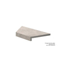 Frontier20 Arctic White L Shape Mitered Edge Corner Right Quartz Look Porcelain Moldings 12x24