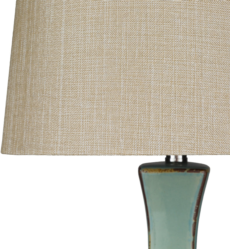 Fischer Traditional Teal Table Lamp