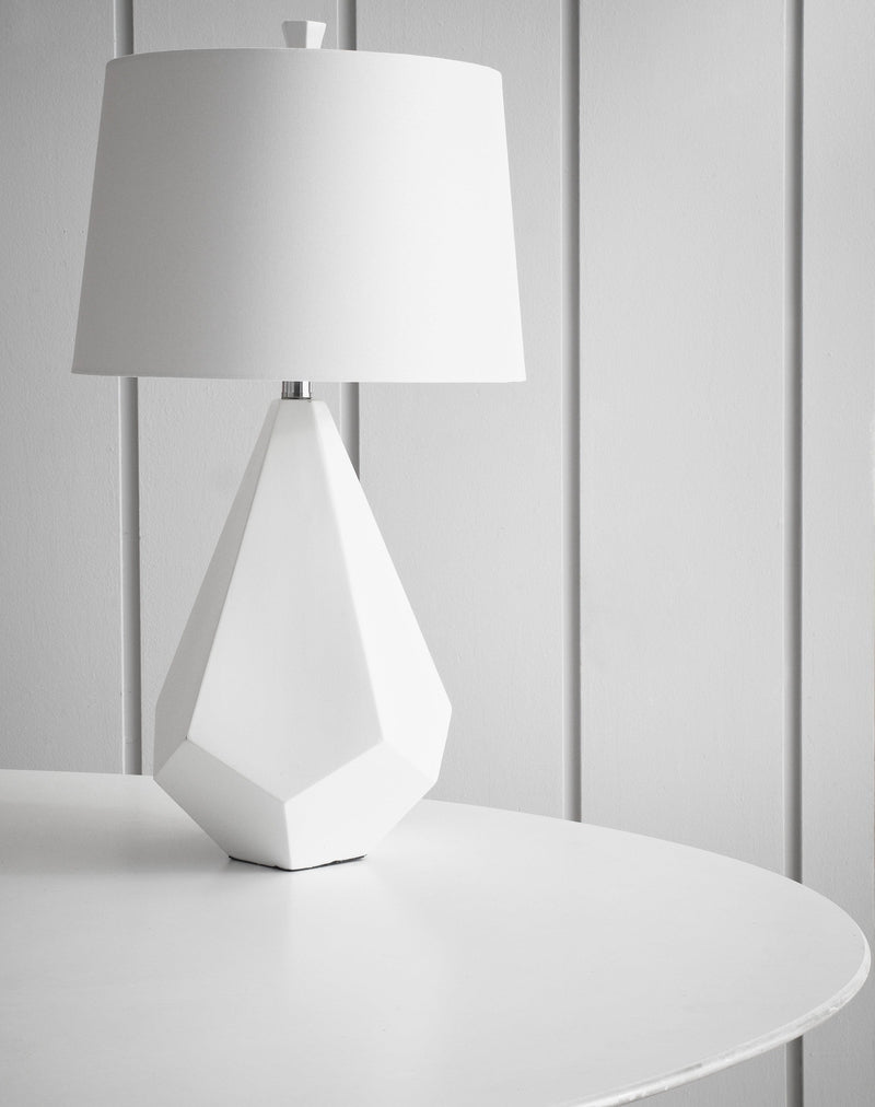 Weber Modern White Table Lamp