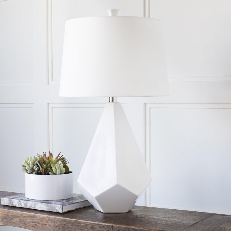 Weber Modern White Table Lamp