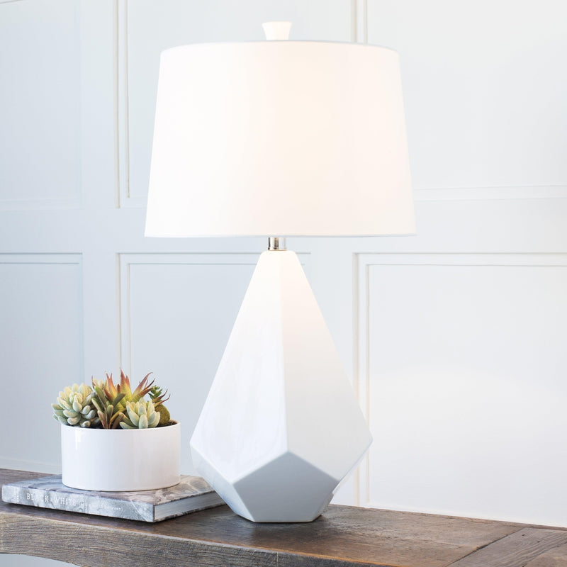 Weber Modern White Table Lamp