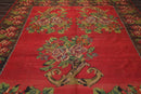 8'4" x 11' Hand Woven Wool Antique Turkish Kilim Flatweave Area Rug Red