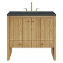 James Martin Hudson 36" Single Bathroom Vanity, Light Natural Oak