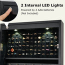 Lockable Freestanding Jewelry Cabinet Armoire with Full-Length Mirror and Lights by LJGDeals