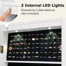Lockable Freestanding Jewelry Cabinet Armoire with Full-Length Mirror and Lights by LJGDeals