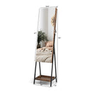 Lockable Freestanding Jewelry Organizer with Full-Length Frameless Mirror by LJGDeals